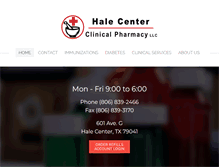 Tablet Screenshot of halecenterpharmacy.com